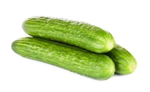 Long Fresh Cucumbers Foto stock