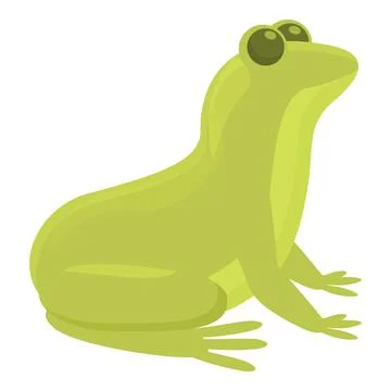 Long frog icon cartoon vector. Animal jump Stock Illustration