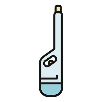 Long gas lighter icon for kitchen and grilling Stock Illustration