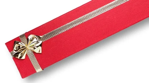 Long gift box Stock Footage 8777323