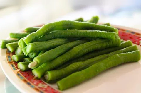 Long green bean Stock Photos