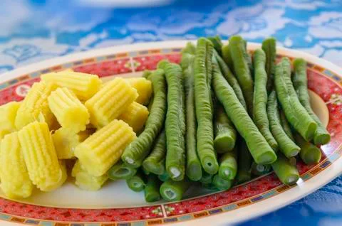 Long green bean Stock Photos