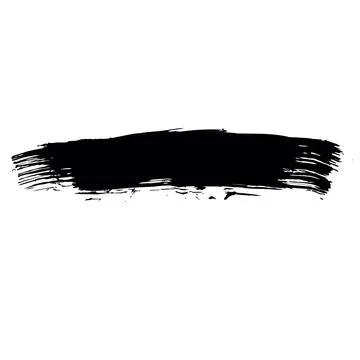 Long grunge background for text. Black vector brush strokes. White backgrou.. Illustrazione stock