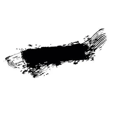 Long grunge background for text. Black vector brush strokes. White backgrou.. Stock Illustration