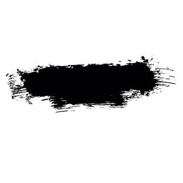 Long grunge background for text. Black vector brush strokes. White backgrou.. Stock Illustration