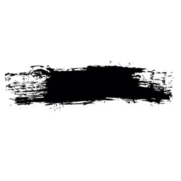 Long grunge background for text. Black vector brush strokes. White backgrou.. Stock Illustration
