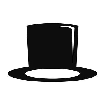 Long hat icon logo design template Stock Illustration