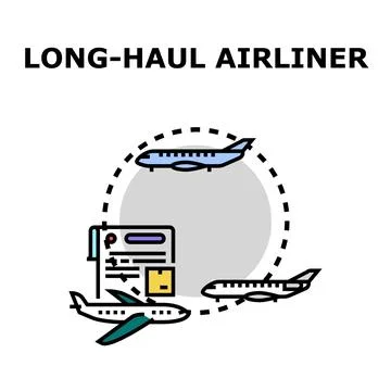 Long haul airliner concept delivering global cargo イラスト素材
