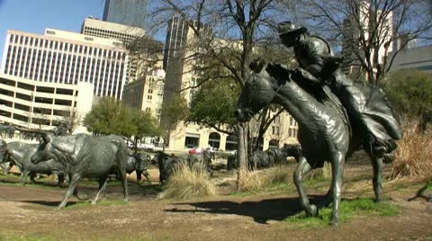 Long Horn Round Up Video stock 10598478