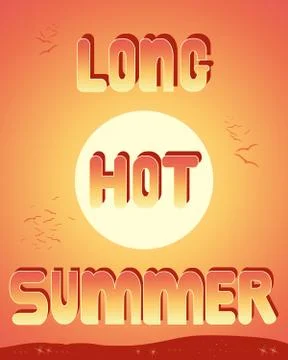 Long hot summer Stock Illustration