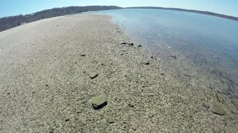 Long Island - Cold Spring Harbor - Low Fly Over, Birds Stock Footage 50147890