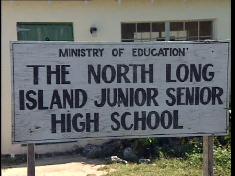 Long Island Simm's settlement The North Long Island Junior-Senior High School Video stock 138606985