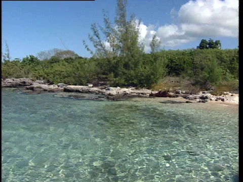 Long Island Simm's settlement transparent water Video stock 138606996