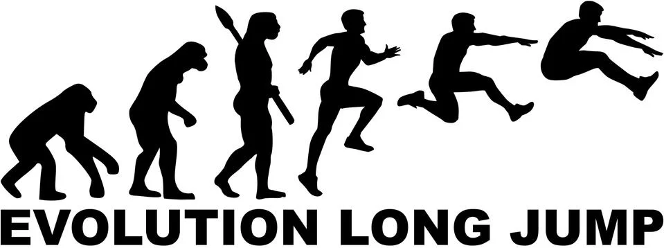 Long Jump evolution イラスト素材