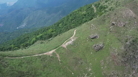 Long  lantau trails Stock Footage 196292659