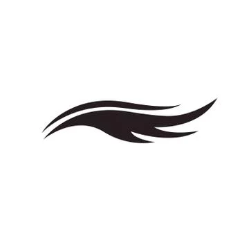 Long lashes isolated Illustrazione stock