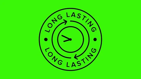 Long Lasting Icon Loop Animation on Green Screen | Endurance Symbol Motion .. Stock Footage 309543148