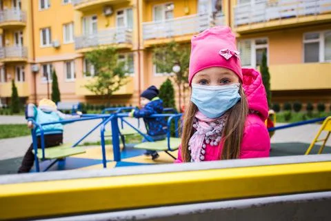 Long lasting quarantine and lockdown affects children Stock Photos