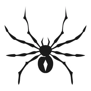 Long leg spider icon, simple style 스톡 일러스트