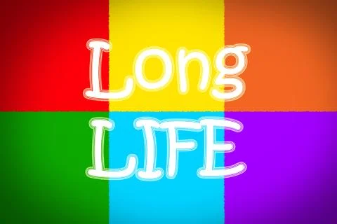 Long life concept Stock Illustration