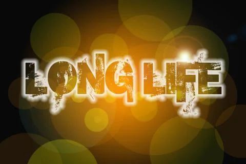 Long life concept Stock Illustration
