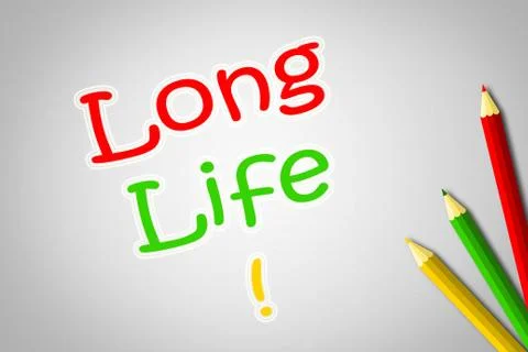 Long life concept Stock Illustration