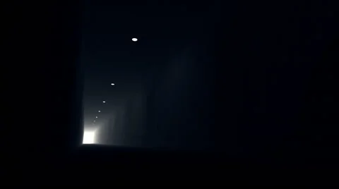 Long Lighted Corridor. Empty Bright Exit Vidéo 45834815