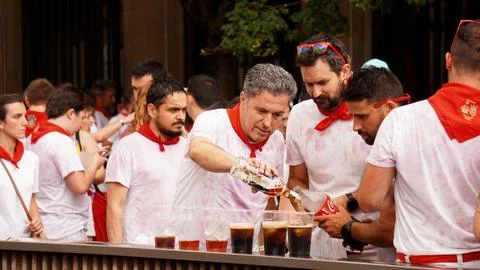Long live San Fermin, Gora San Fermin Stock Photos