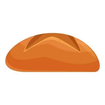 Long loaf of bread with a golden crust baking in the oven Stock-Illustration