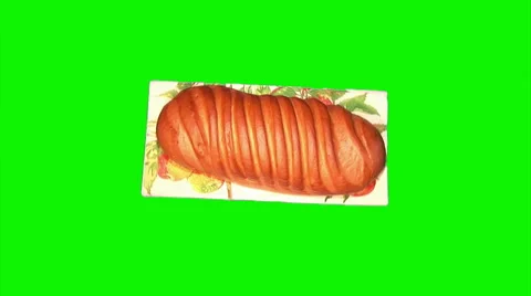 Long loaf rotating 01 Stock Footage 43459741