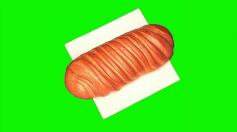 Long loaf rotating 03 Stock Footage 43460539