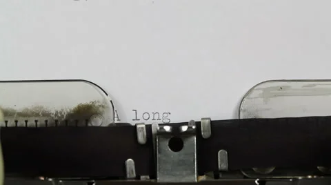 A long, long time ago - intro message Stock Footage 61843736