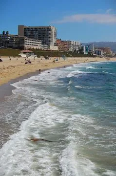 Long look at the beach Stock Photos