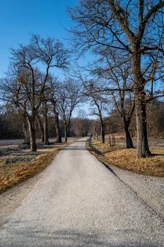 The long narrow road Stock Photos