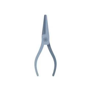 Long nose pliers holding tiny object for detailed work イラスト素材