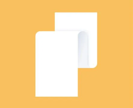 Long Paper Document Stock Illustration