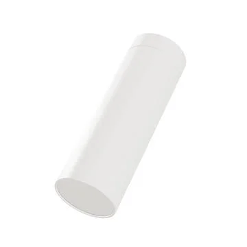 A long paper tube image on a white background Stock Illustration