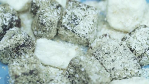 Long parboiled rice on table Stock Footage 159507574