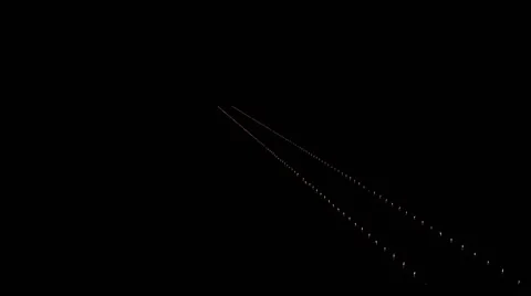 A Long Path of Candles from a Top View Stock Footage 61802008