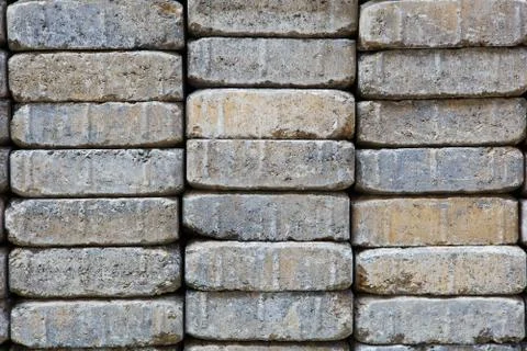 Long paver stack Stock Photos