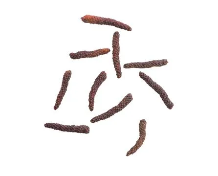 Long pepper isolated on white background Photos