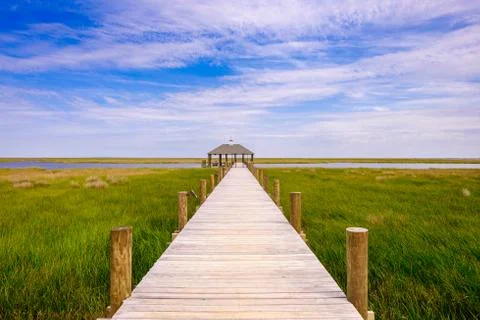 Long pier Foto stock