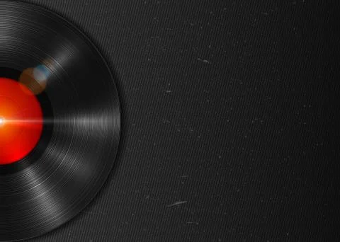 Long-playing LP vinyl record. Music background Stock-Illustration