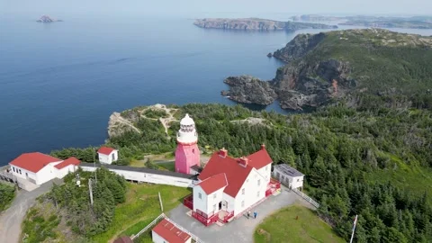 Long Point Lighthouse, Newfoundland, Canada 1 库存影片 319599288