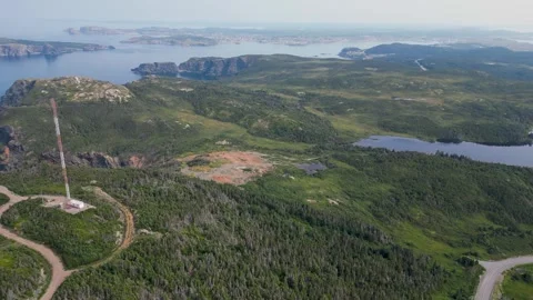 Long Point Lighthouse, Newfoundland, Canada 14 Stock Footage 319599388