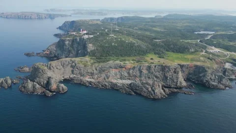 Long Point Lighthouse, Newfoundland, Canada 16b Stock Footage 319599393