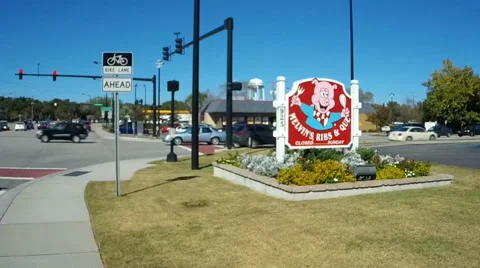 Long Point road in Mount Pleasant, South Carolina (Clip 1 of 2) Stock Footage 43481598