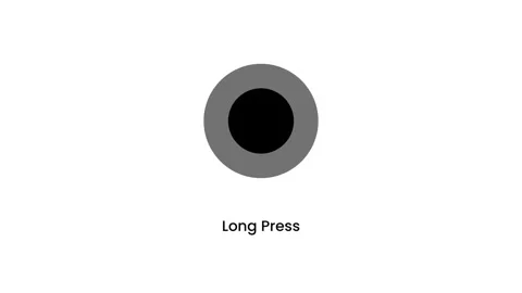 Long Press Gesture Icon Stock Footage 335576622