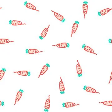 Long radish vector seamless pattern 스톡 일러스트