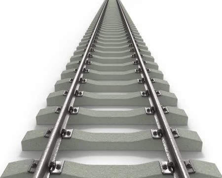 Long Rails Textured Stock Illustration